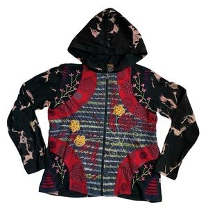 Vintage Y2K Patchwork Hoodie